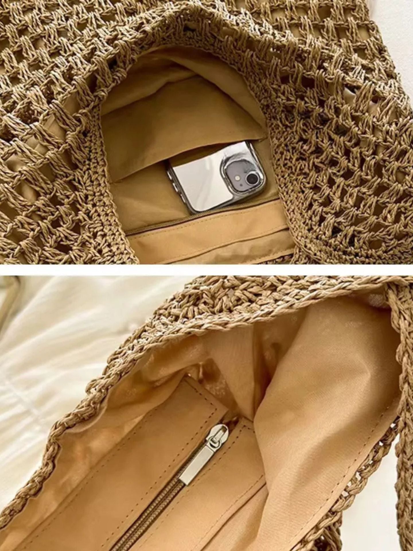 Bolsa de palha trama