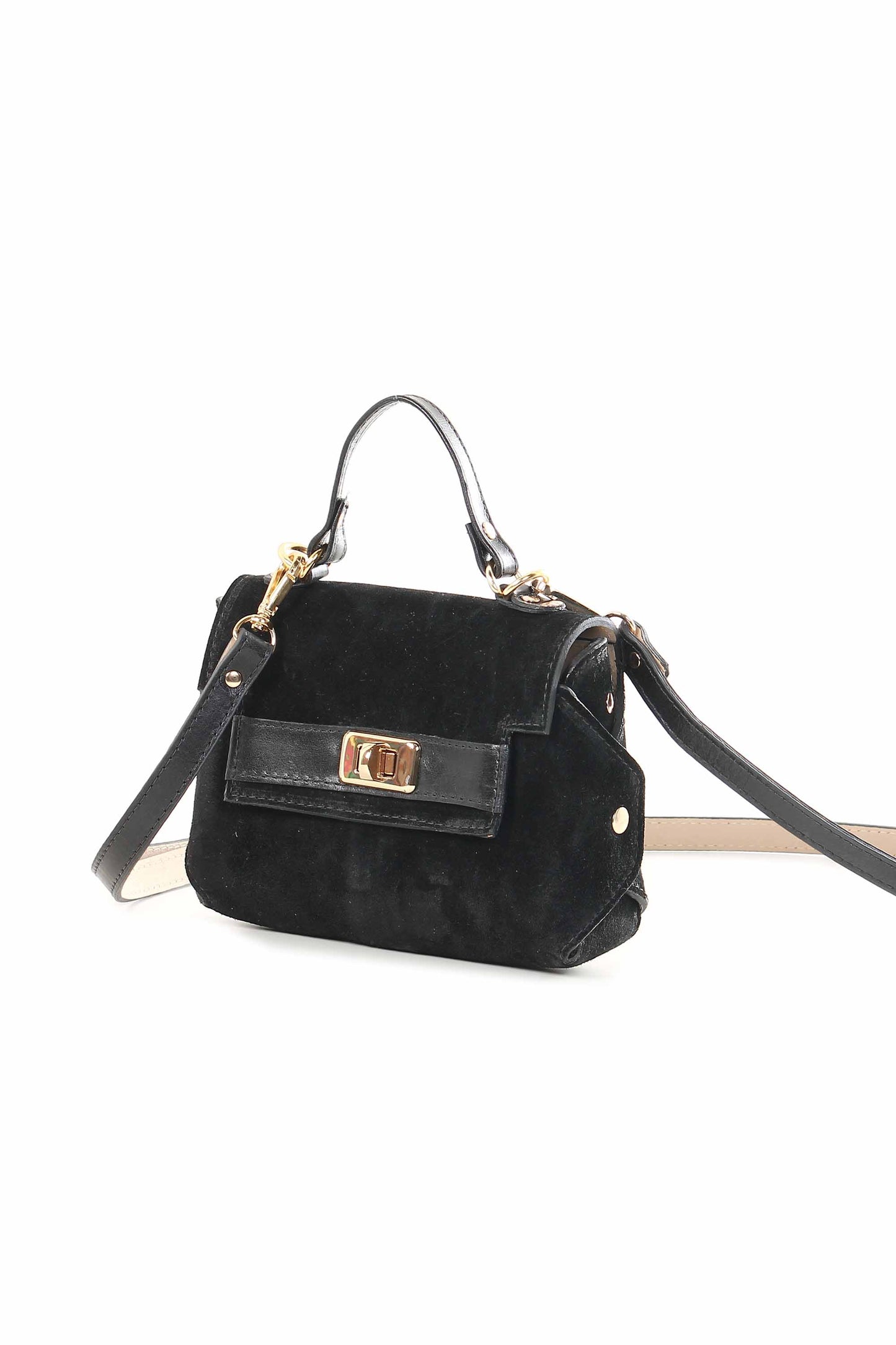 Mini bolsa boho camurça