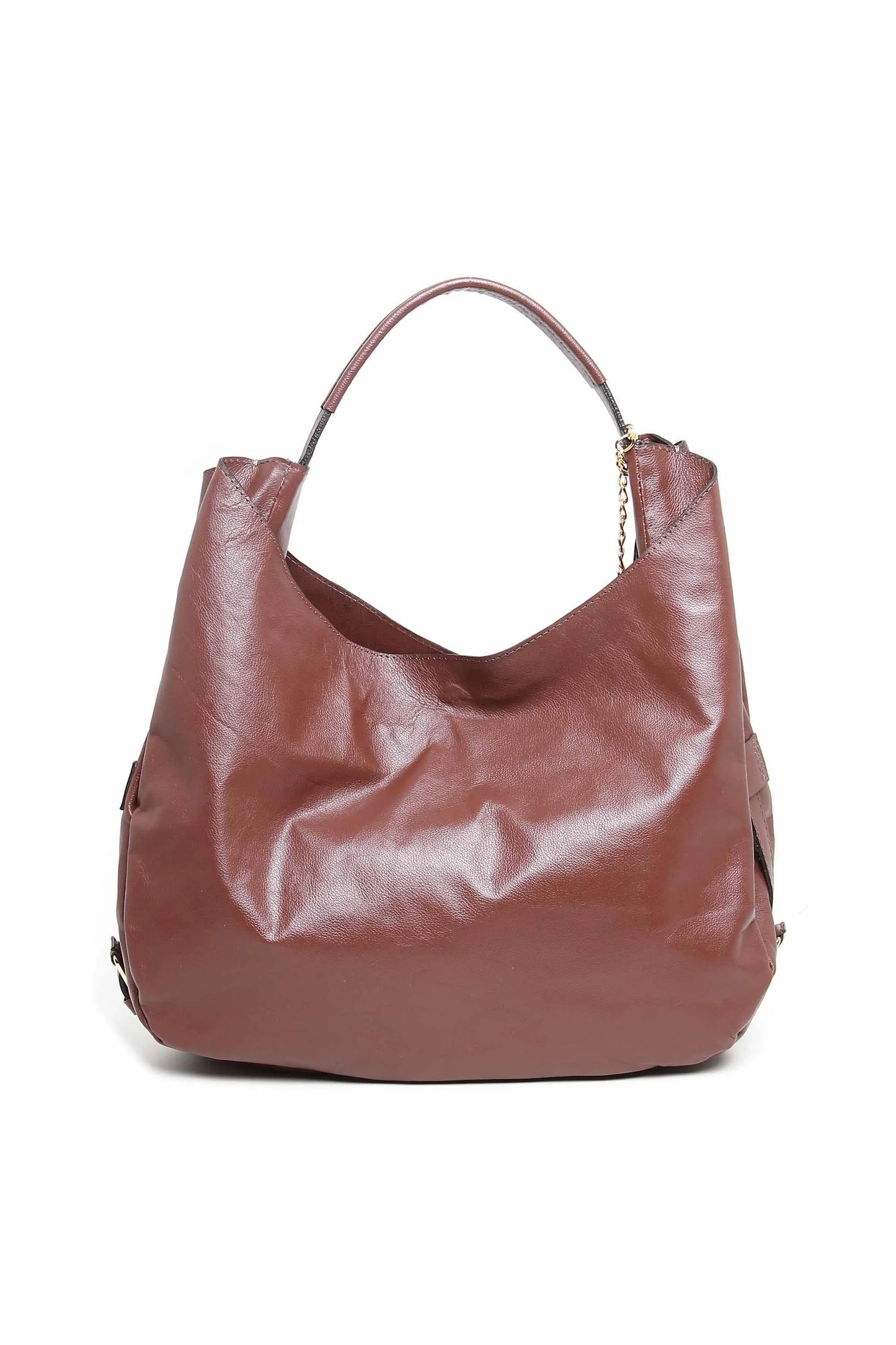 Maxi bolsa em couro legítimo