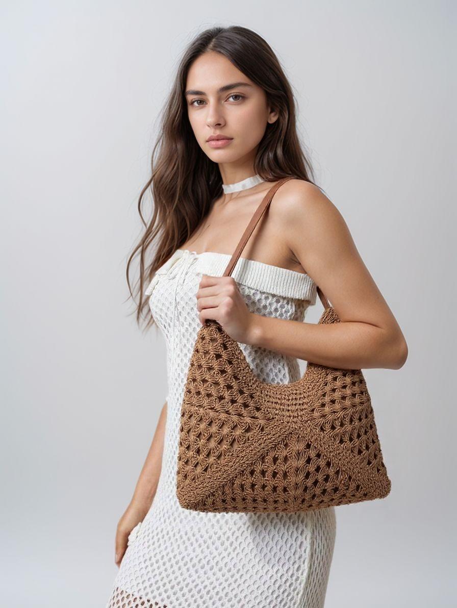 Bolsa de crochê Penha lisa