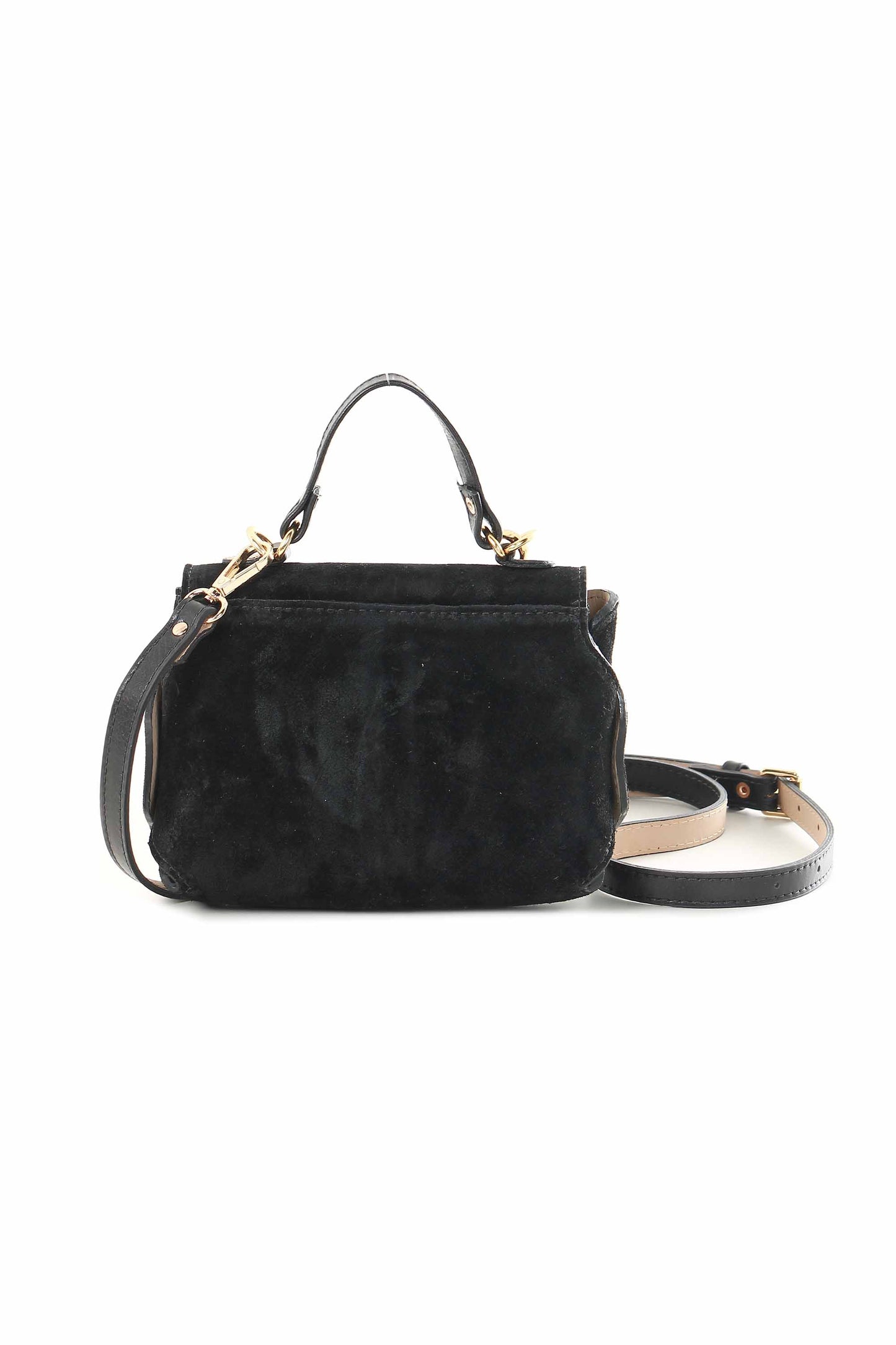 Mini bolsa boho camurça