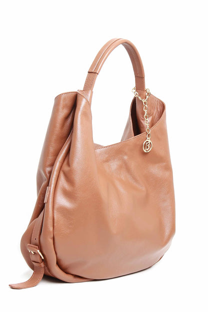Maxi bolsa em couro legítimo