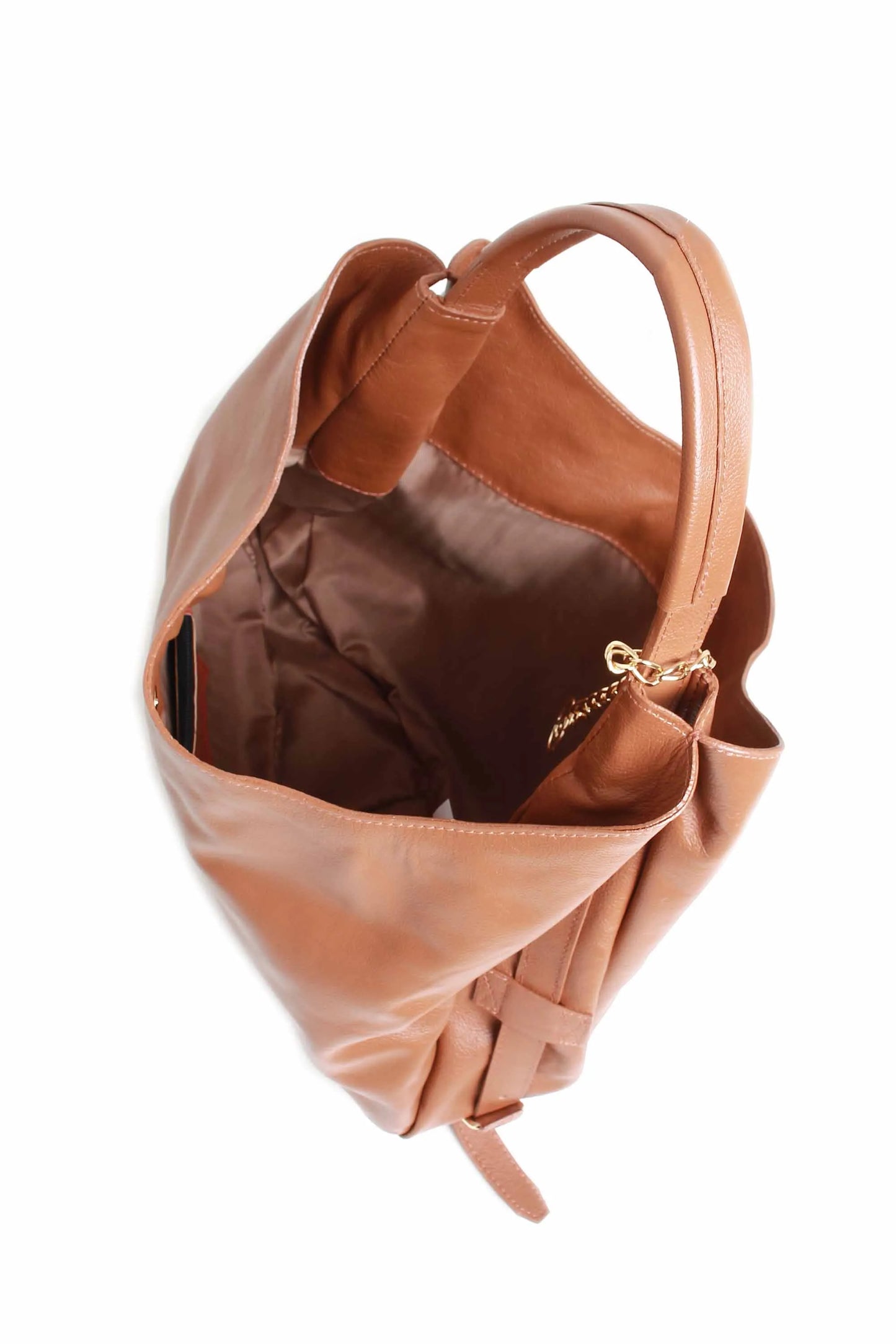 Maxi bolsa em couro legítimo