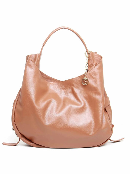 Maxi bolsa em couro legítimo